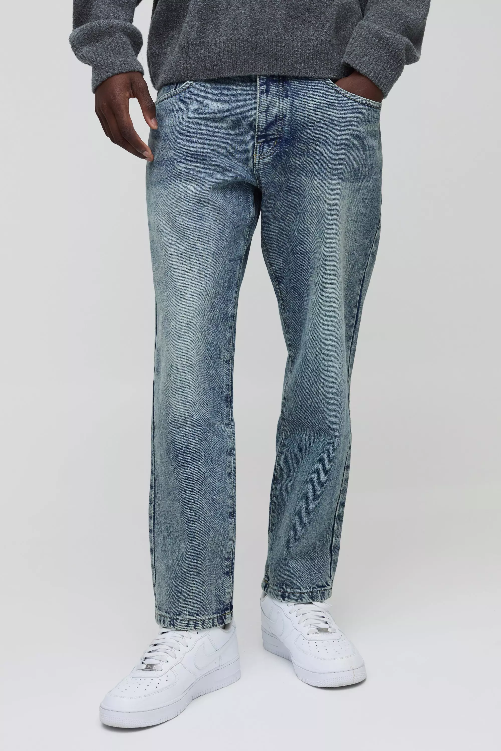 Mens jeans tapered fit best sale